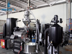 15kgのプロのコーヒーローター,完全に自動ロード機,煙除き機,コーヒービーで装備