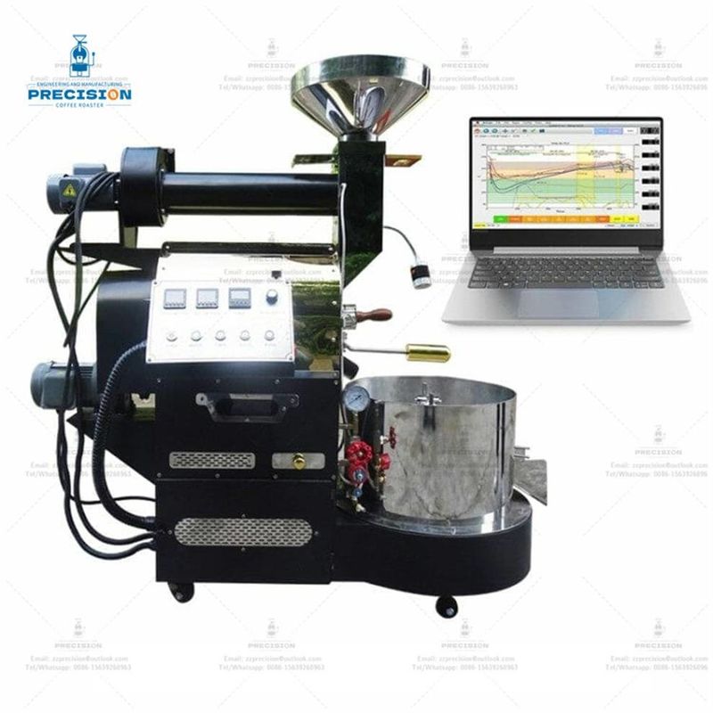 トップコーヒーロースター / ホットトップロースター 電動LPGNGガスプロパン商用自動コーヒーロースター
